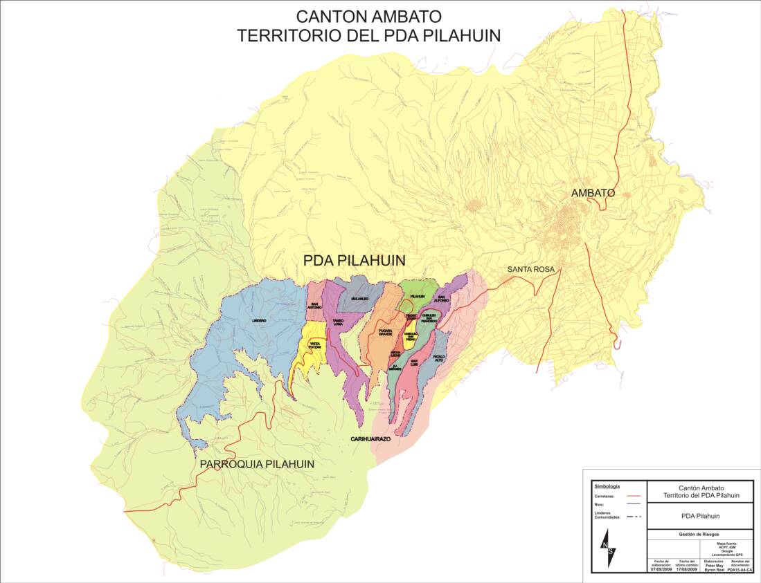 Comunidades PDA Pilahuin Canton Ambato